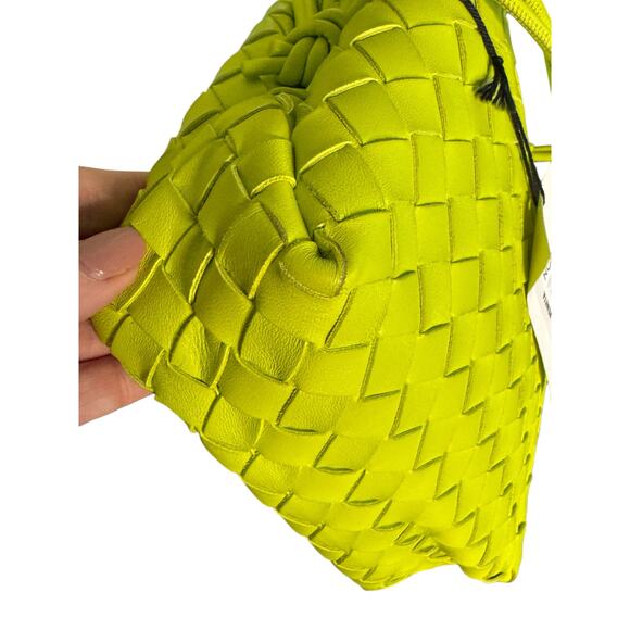 Bottega Veneta NWT Mini Loop Intrecciato Camera Bag in Acid Kiwi - Picture 10 of 16